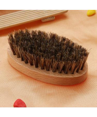 Premium Shaving Brush for Men - Oval Beard & Mustache Cleaning | Facial Hair Massage Brush - International Shipping Available - Buy Online on GoSupps.com