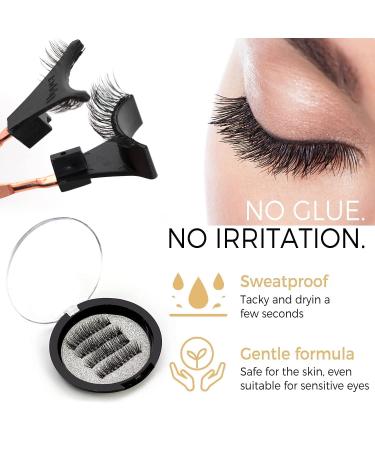 Dual Magnetic Eyelashes | Glue and Eyeliner-Free | Lightweight & Easy Wear | Best 3D Reusable Lashes with Applicator - Buy Online on GoSupps.com