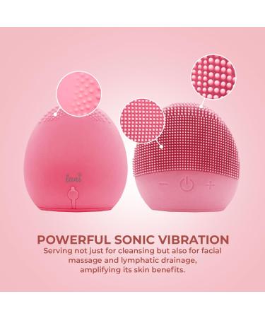 Buy Lani Electric Silicone Facial Cleansing Brush - Waterproof Sonic Vibrating Scrubber for Exfoliating | Ultra Soft & Rechargeable in Pink - Best for Radiant Skin - Buy Online on GoSupps.com