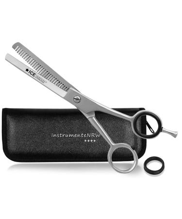 Premium Effilier scissors - modeling scissors - hairdressing scissors - hairstyle - thinning with a practical storage ethic (No. 6 6 inch modeling toothing 1 -sided)