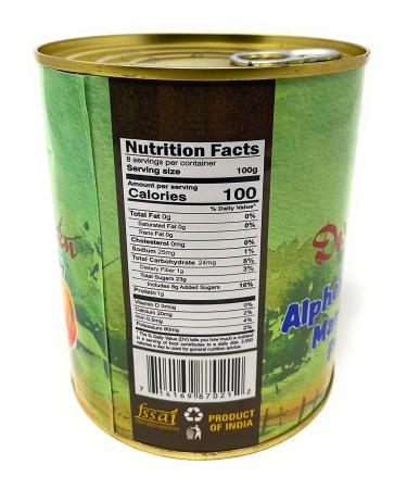 Rani Foods Inc Alphonso Mango Pulp 30oz - Desi Kitchen Mango Pulp with Delicious Flavor - Buy Online on GoSupps.com