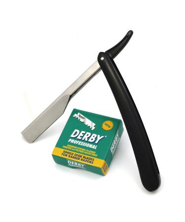 Shaving set interchangeable blade knife insert razor with 100 razor blades