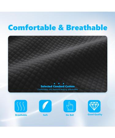 Dohia Bamboo Diabetic Socks for Men & Women - Loose Fit Wide Ankle, Stretched Design - Black (D1-2307-SKW) - Buy Online on GoSupps.com