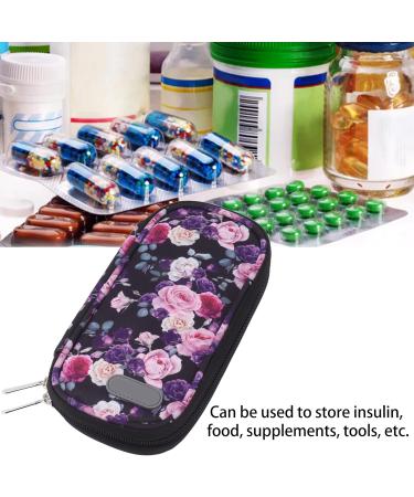 Jeanoko Insulin Cooler Bag Better Storage Wide Application Insulin Cooling Pouch Zipper Design Good Heat Insulation with 2pcs Icing Bag for Outdoor(Style 5) - Buy Online on GoSupps.com