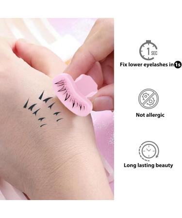 Lower Lash Stamp Eyelash Stamp for Beginner 1 Pair DIY Natural Long Lasting Lower Lash Stamp for Makeup Silicone Eyelash Stamps Tool for Woman Girls Style 2 - Buy Online on GoSupps.com