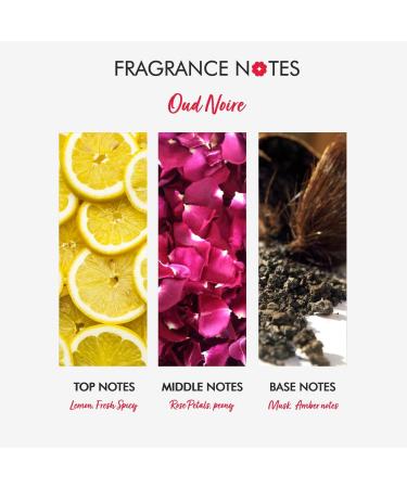 Oud Noire Body Wash 50ml (1.69 fl oz) Luxury Vegan Shower Gel for Women Organic Cruelty-Free Skin-Nourishing Cleanser - Buy Online on GoSupps.com