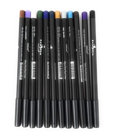 Italia Delux Ultra Fine Eyeliners (Set of 12 Colors)