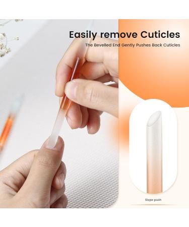 Bezox Premium Glass Nail Shaver - 2-Piece Manicure Set for Perfect Nails & Skin Care - Dual-Ended Manicity Stick - Buy Online on GoSupps.com