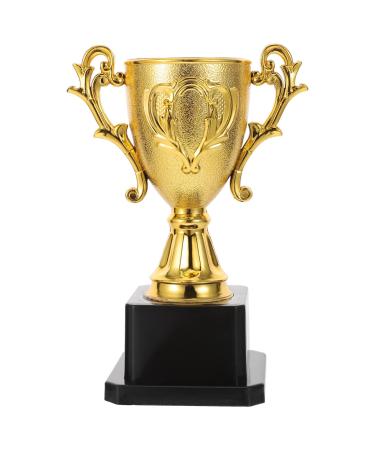 NOLITOY Gold Trophies for Kids- Plastic Soccer Trophy Cup for Sports Tournament, Party Favors, Competition, Recognition, Achievement, Awards or Prizes