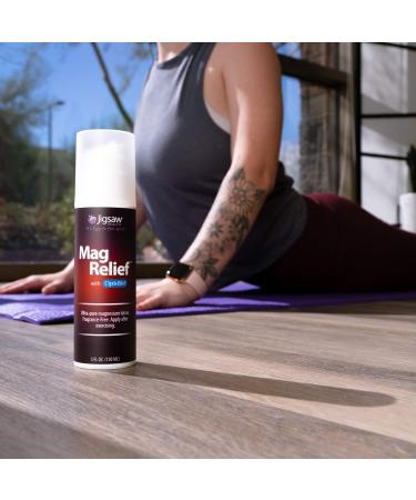 Jigsaw Health MagRelief Magnesium Lotion 5oz - Natural Muscle Relaxation and Pain Relief - Buy Online on GoSupps.com