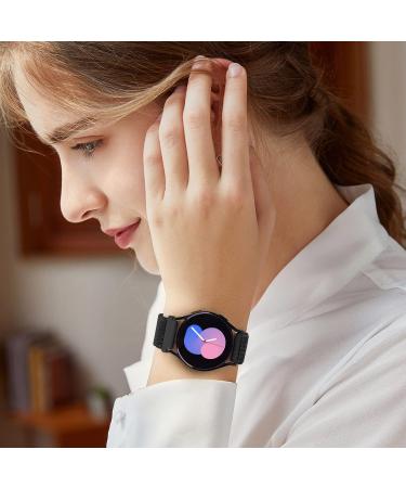 Vodtian 20mm Nylon Bracelet for Samsung Galaxy Watch 6/5/4 & Garmin Vivoactive3/5 - Durable Sports Band for Men & Women - Black - Buy Online on GoSupps.com