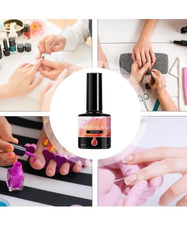  Duroecsain Water-based gel nail polish - 7.3 ml - Quick-drying clear gradient liquid - For manicures weddings salons women teens stage performances travel and parties - Buy Online on GoSupps.com