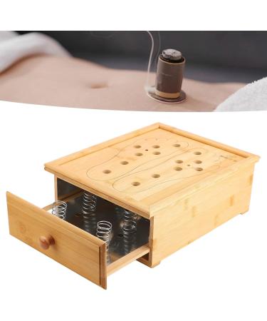 Premium Foot Moxibustion Box - 6 Slot Moxa Roller Holder with Ventilation Drawers for Optimal Healing - Buy Online on GoSupps.com