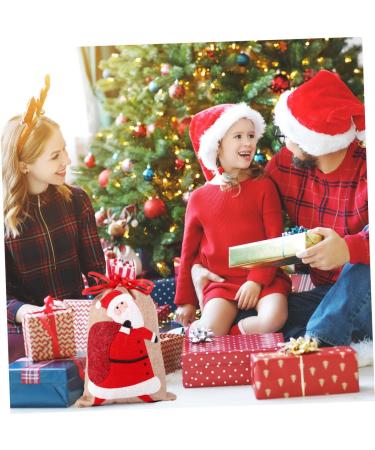 Healeved 2 Pcs Christmas Storage Bag Candy Bags Christmas Burlap Bags Candy Drawstring Bag Christmas Bag 30X18CM As Shown - Buy Online on GoSupps.com