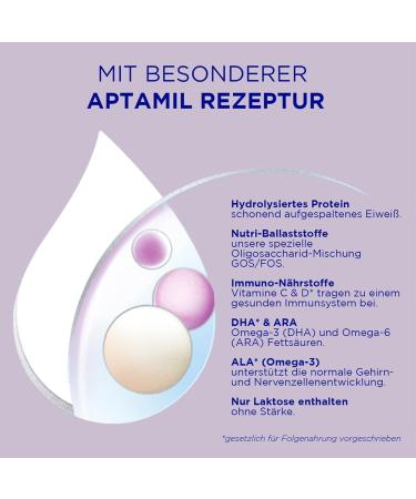 APTAMIL HA 2 Follow-Up Formula 800g - Lactose Baby Milk Powder with Omega 3 & 6 DHA ARA ALA | No Palm Oil Ideal for 6+ Months - Buy Online on GoSupps.com