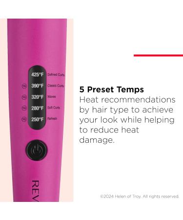 REVLON Easy Heat 1 Inch Precision Curling Iron - Pink | International Shipping Available - Buy Online on GoSupps.com