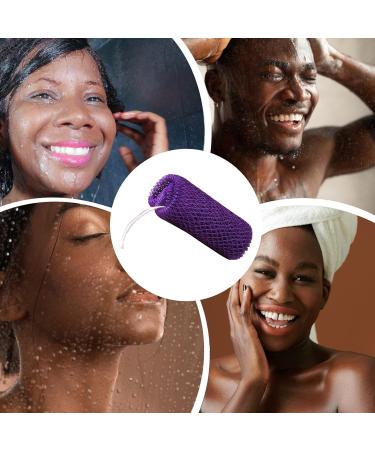 African skin smoothing peeling deep cleansing bath massage for arms legs feet neck and back daily care travel gym bathroom Lilac - Buy Online on GoSupps.com