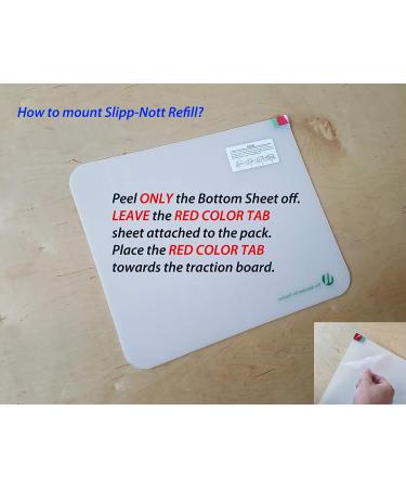 Slipp-Nott Small Sticky Mat Pad Replacement 60 Sheets Replacement Refill Pad 15"x18" - Buy Online on GoSupps.com
