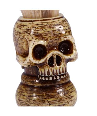 Buy Men's Beard Brush | Skull Head Barber Brush for Grooming & Shaving | International Shipping - Buy Online on GoSupps.com
