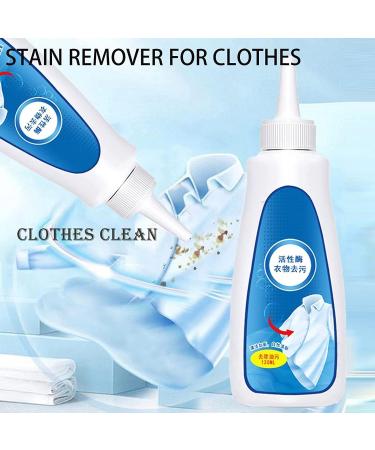DENGWANG Active Enzyme Laundry Stain Remover - White Shirt Guardian Active Enzyme Clothing Stain Remover Garment Stubborn Stain Cleaner Oil Remover with Collar Sticker (3PCS White) - Buy Online on GoSupps.com