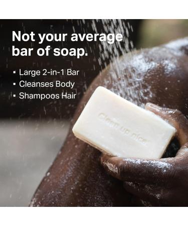 Every Man Jack Sandalwood Soap Bar for Men - Deep Cleansing & Hydrating Body and Hair Care with Shea Butter, Aloe Vera, Glycerin - 3 Pack - Buy Online on GoSupps.com