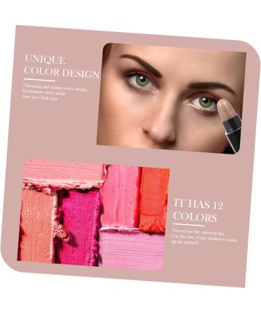 Beavorty 1box 12 Shadow Box Matte Eyeshadow Eye Shadow Pencil Eyeshadow Stick for Women Flash Pen 1 count (Pack of 1) As Shown - Buy Online on GoSupps.com