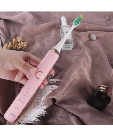 Voom Sonic Pro 7 Rechargeable Electronic Toothbrush | Advanced Oral Care Technology | 2-Minute Timer | 5 Speeds | Magnetic Levitation | 100% Waterproof (Pink) - Buy Online on GoSupps.com