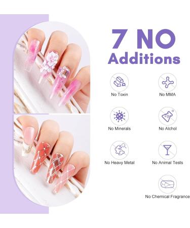 Saviland Acrylic Nail Kit - 3 Colors Powder & Liquid Set with Brushes, Drill, Top Gel, Nail Glue - Salon Quality DIY Acrylic Kit (03) - Buy Online on GoSupps.com