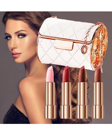 3/4 Colors Velvet Matte Lipstick With Chain Bag Long Lasting Velvet Lipstick Kit Makeup Lip Balm Waterproof Lip Gloss For Women - Buy Online on GoSupps.com