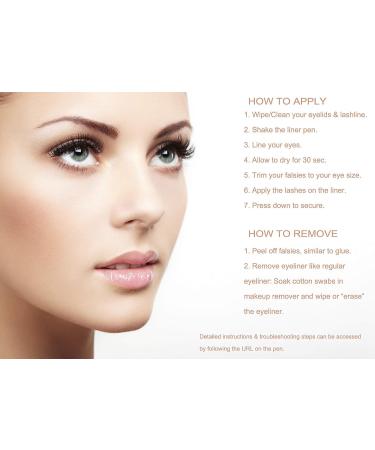 Lash'd Up Glue Liner Pen (Clear) - Waterproof Adhesive Eyeliner for False Lashes - Strong Hold 0.06 Oz - Buy Online on GoSupps.com