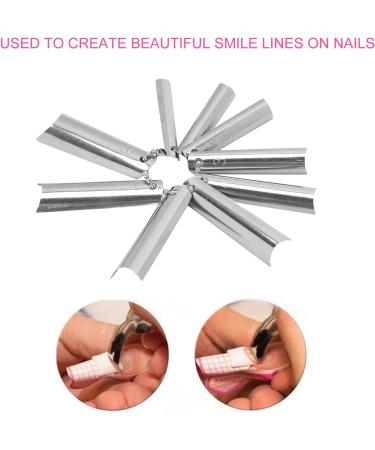 18 Pieces French Finger Tips Manicure 9 Sizes Single Tips Deep C Shape Cutter Tool Nail Edge Trimmer - Buy Online on GoSupps.com