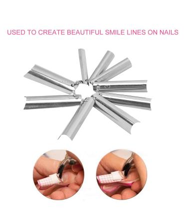 18Pcs French Manicure Nail Art Tips & Deep C-Shape Cutter Tool | DIY & Salon Use - Perfect for Men & Women - Buy Online on GoSupps.com