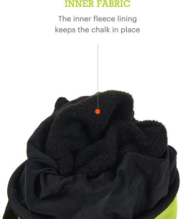 Outdoor Species Chalk Bag for Rock Climbing & Bouldering - Adjustable Belt, Zippered Pocket, Drawstring - Climbing Gear & Gift - Buy Online on GoSupps.com
