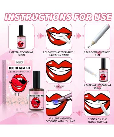 DIY Tooth Gem Kit - Complete Tartar Jewelry Set with Cat Claw Drill & Snowflake Drill for Nails & Teeth Decoration - Buy Online on GoSupps.com