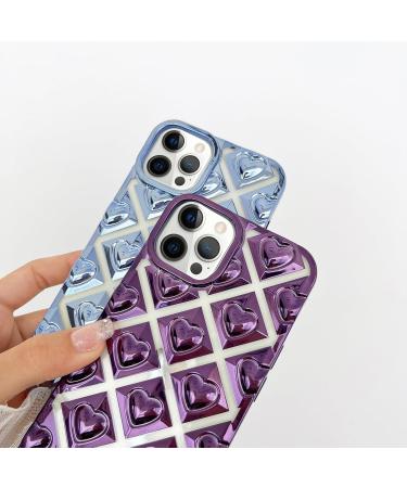 Valrion iPhone 14 Pro Max Shell - Cute 3D Bladder Heart Cover Glittery Love Shape Slim & Shockproof TPU Case for Women & Girls - Buy Online on GoSupps.com