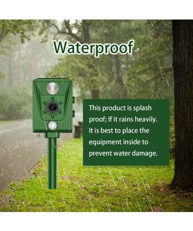 Waterproof Cat Repellent Ultrasonic Cat Repellent Ultrasonic Dog Chaser Solar Powered Animal Scarer Repellent for Garden USB Charge Flashing Lights Outdoor - Buy Online on GoSupps.com