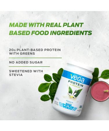 Vega Protein and Greens Chocolate Vegan Protein Powder - 20g Plant Based Protein - Pea Protein for Women and Men - 1.2 lbs (16 Servings) - Buy Online on GoSupps.com