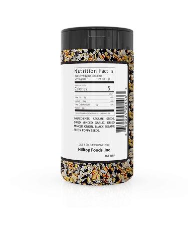 Hilltop Foods No Salt Everything Bagel Seasoning Blend - 9 Ounce - Buy Online on GoSupps.com