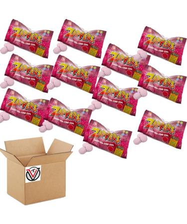 Zed Candy Zappers Mega Sour Gum 50g 50p PMP (Zappers Cherry 12 Bags)