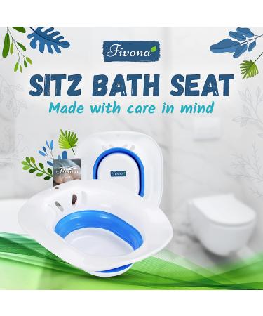 Fivona Unisex Sitz Bath Seat for Hemorrhoid, Fissure, Postpartum Care - BPA Free, Ergonomic Anti-Spill Design - Universal Fit - Buy Online on GoSupps.com