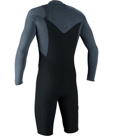 O'Neill Men's Hyperfreak 2mm Chest Zip Longsleeve Spring Wetsuit - X-Large - Gunmetal/Cadet Blue - Buy Online on GoSupps.com