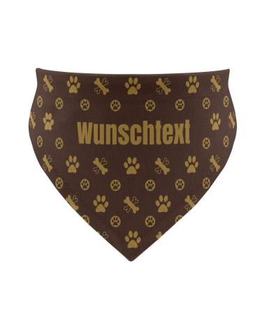 printplanet - Dog scarf with name or text - Scarf for dogs - Layout logo pattern - Size M Size M Logo pattern