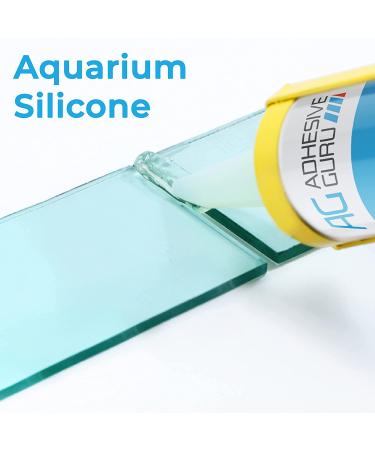 Clear Aquarium Silicone Sealant 10.4 Fl oz - 100% Solvent-Free, High Elasticity, Rapid Curing - Safe for Fresh and Saltwater - Transparent - 2 Pack - Buy Online on GoSupps.com