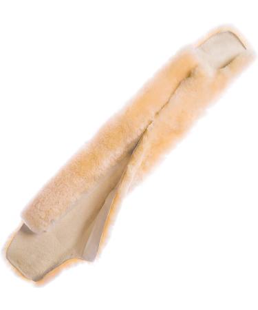 Merauno Real Lambskin Gurtschoner Bauch Belts - Premium Western Dressurgurt - 70x12cm Genuine Fur for Saddle Belts - Natural Wool - Buy Online on GoSupps.com
