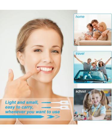 Skhaovs 230-Piece Interdental Tooth Cleaner Sticks & Brushes - Light Blue Dental Care Set for Optimal Oral Health - Buy Online on GoSupps.com