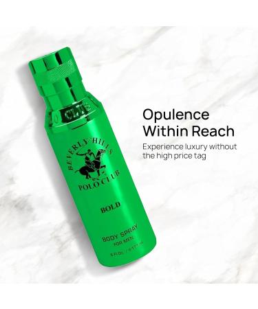 Beverly Hills Polo Club Body Spray for Men - BHPC Bold - Classic Luxurious & Long Lasting Cologne Scents - Ideal Gift for Him 6oz - Buy Online on GoSupps.com