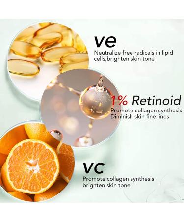 Advanced Retinol Firming And Whitening 2 In 1 Face Cream With Vitamin C & E Anti-Wrinkle Skin Cell Renewal Fine Line Treatment Smooth Skin Non Greasy - Buy Online on GoSupps.com