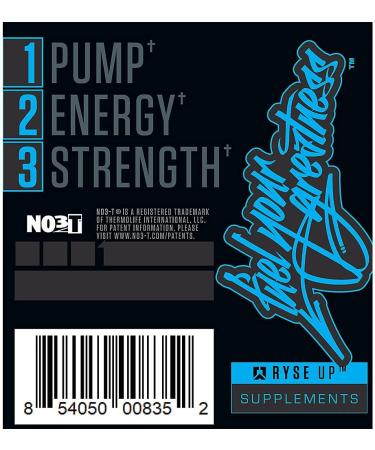 Ryse Project Blackout Pre Workout | Pump Energy and Strength | 25 Servings (Baja Blast) - Caffeine, Vitacholine, Nitrates, Theobromine - Buy Online on GoSupps.com
