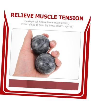 Magiclulu 4 Sets Massage Fitness Balls - Gymnastics & Hand Massage Balls for Pain Relief | Decorative Marble Round Balls for Fitness & Relaxation - Buy Online on GoSupps.com