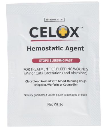 CELOX Granular Hemostat Blood-Clotting Crystals 2 Count